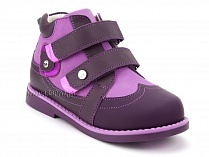 136-82 Бос(Bos), ботинки детские утепленные ортопедические профилактические, нубук, фиолетовый, сиреневый в Владимире