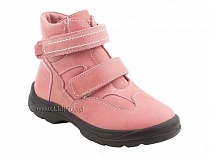 211-307 Тотто (Totto), ботинки детские зимние ортопедические профилактические, мех, кожа, розовый. в Владимире
