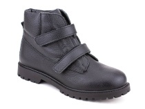 342(2)-1 Тотто (Totto), ботинки детские утеплённые ортопедические профилактические, байка, кожа, чёрный. в Владимире