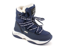 А45-157 Сурсил (Sursil-Ortho), ботинки детские зимние ортопедические профилактические, натуральныя шерсть, искуственная кожа, мембрана, темно-синий в Владимире