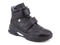 3541-131 Тотто (Totto), ботинки детские утепленные ортопедические профилактические, кожа, байка, чёрный в Владимире