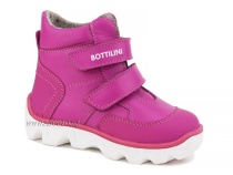 BL-271(55) Боттилини (Bottilini), ботинки  детские демисезонные  ортопедические профилактические, кожа, байка, фуксия в Владимире