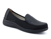 84-122-22-402/30 Рикосс (Ricoss) туфли для взрослых, текстиль, кожа, черный, полнота 9 в Владимире