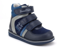 23-251  Сурсил (Sursil-Ortho), ботинки неутепленные с высоким берцем, кожа , нубук, синий, голубой в Владимире