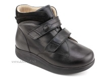 141606W Сурсил-Орто (Sursil-Ortho), ботинки для взрослых, ригидная подошва, диабетическая подкладка, кожа, нубук, черный, полнота 11 в Владимире
