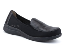 84-52Т-22-402/30 Рикосс (Ricoss) туфли для взрослых, кожа, лак, текстиль, черный, полнота 9 в Владимире