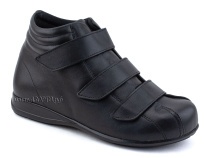 5008-01  Плюмекс (Plumex), ботинки для взрослых демисезонные утепленные, кожа, черный, полнота 10. в Владимире